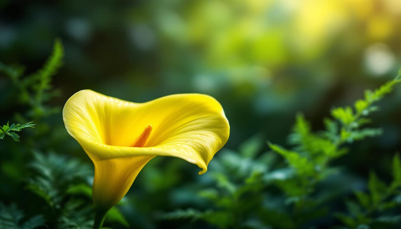 La foglia gialla della calla: un segnale da interpretare e non sempre negativo
